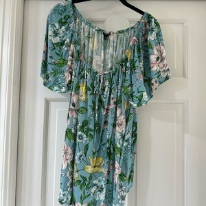 Torrid Short Sleeve Floral Print Top size 1